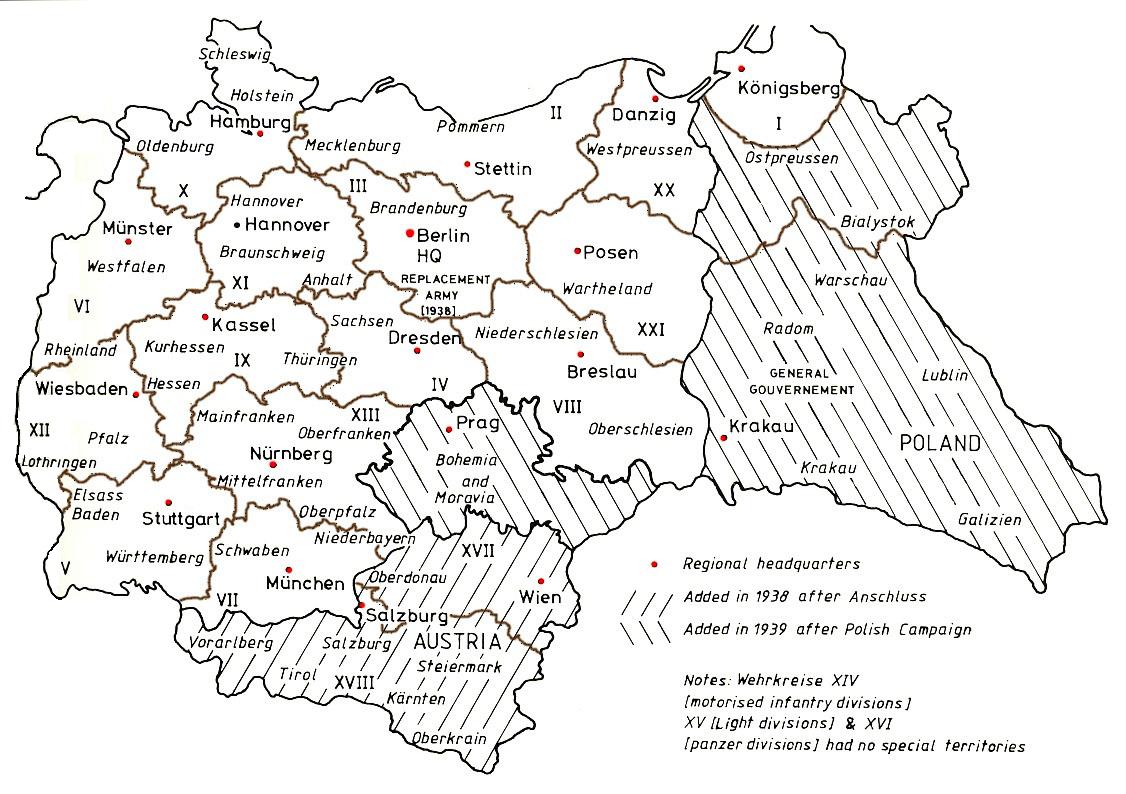 Mappa dei distretti